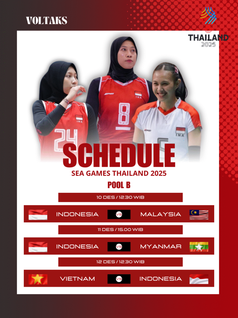 Jadwal Timnas Voli Indonesia