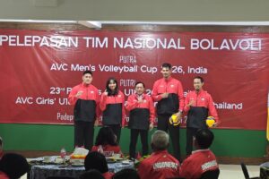PBVSI Resmi Lepas Timnas Voli Putra Senior dan Putri U-18 Indonesia untuk Hadapi Turnamen Asia 2026