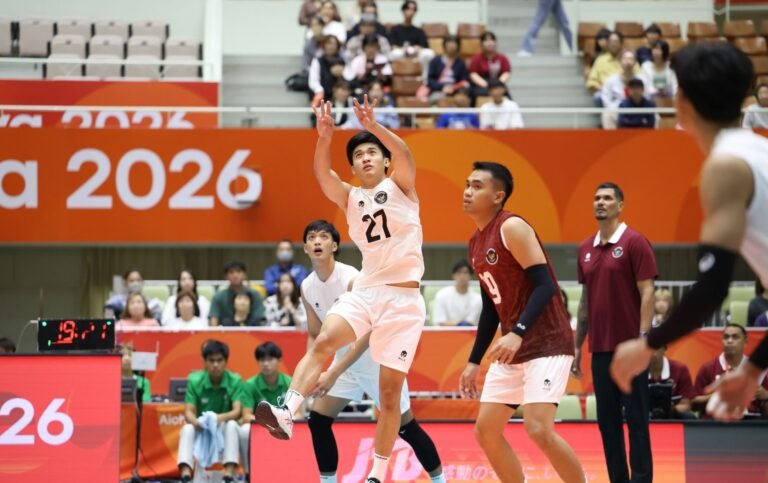 Asian Games: Timnas Voli Putra Indonesia Menang Telak atas Kirgistan di Laga Kedua Pool B Asian Games 2026